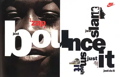 A typographic poster composition where the type itself is the image.